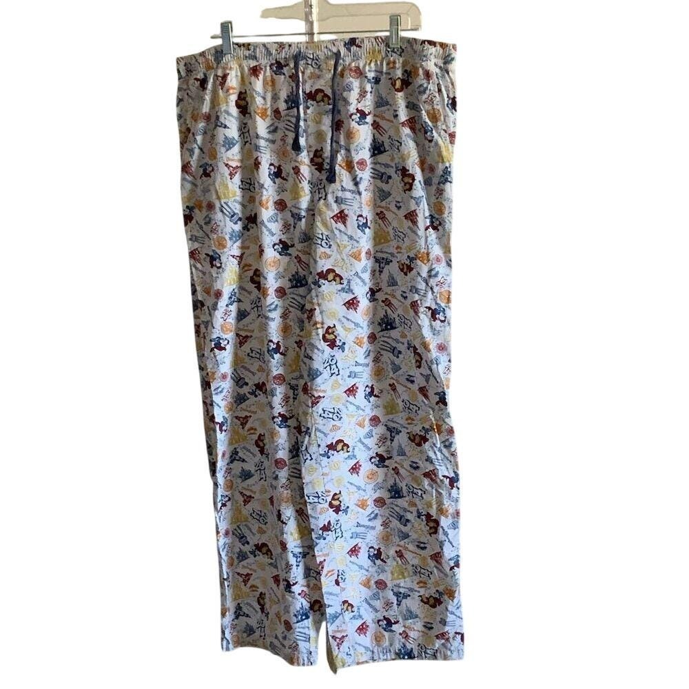 Disney Parks Men's‎ Pajama Bottoms L Multicolor All-Over Print